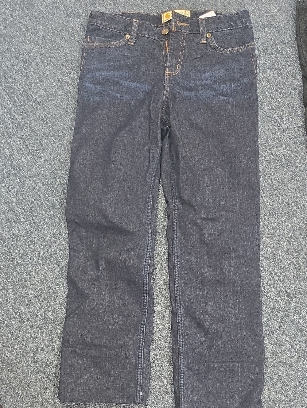 Carhartt Indigo Blue Original Fit Straight Leg Jeans